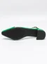 Transparent PVC Paneled Minimalist Adjustable Buckle Slingback Shoes